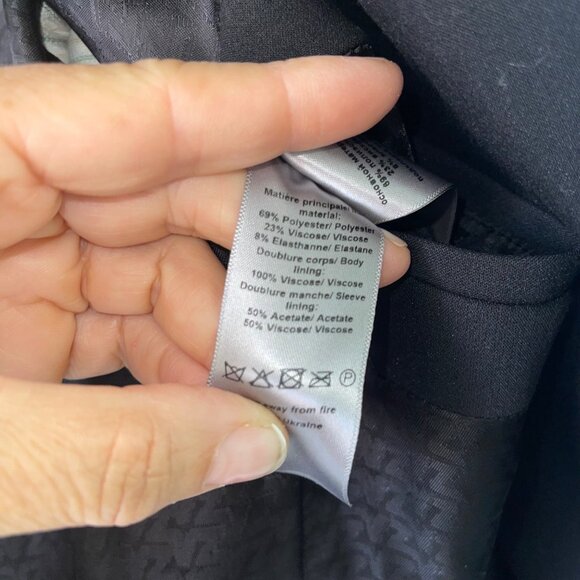 Zadig Voltaire Womens Blazer Size 34 Black Venus Strass Floral Casual - Picture 6 of 14